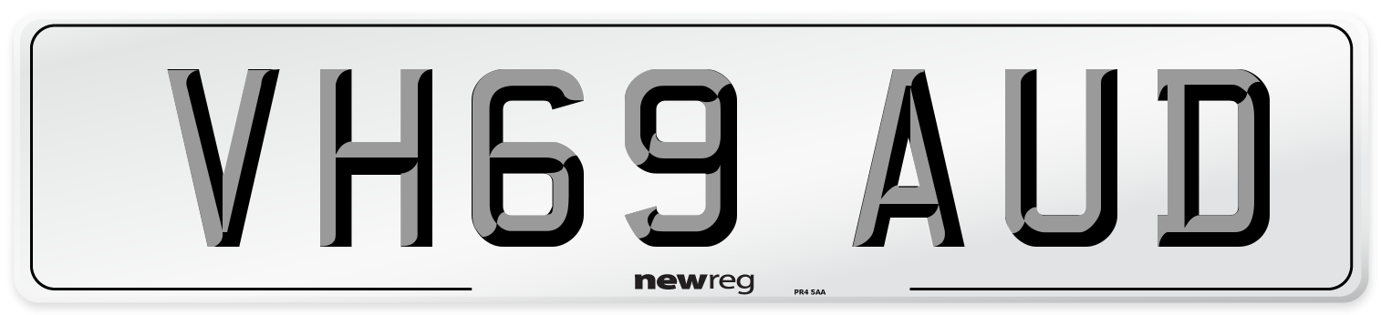 VH69 AUD Number Plate from New Reg